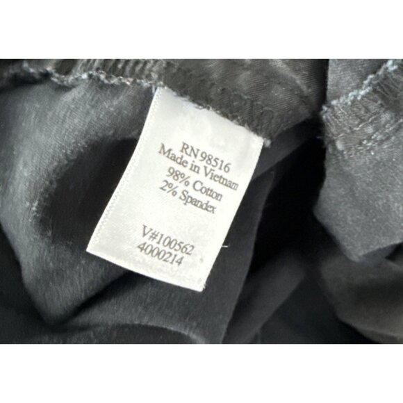 Coldwater Creek Womens Cropped Pants Large 14 / 16 Black Pockets Pull On Comfort - Picture 6 of 8